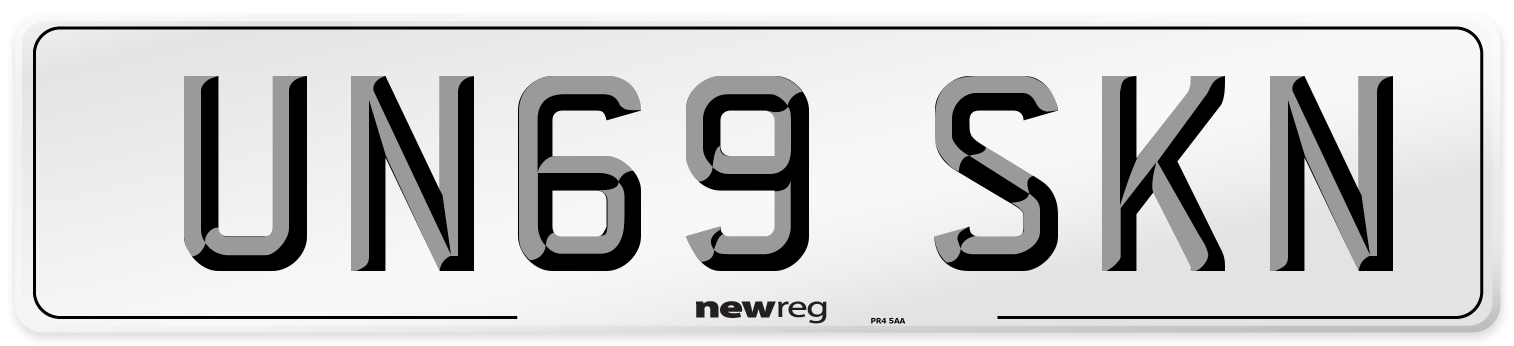 UN69 SKN Number Plate from New Reg